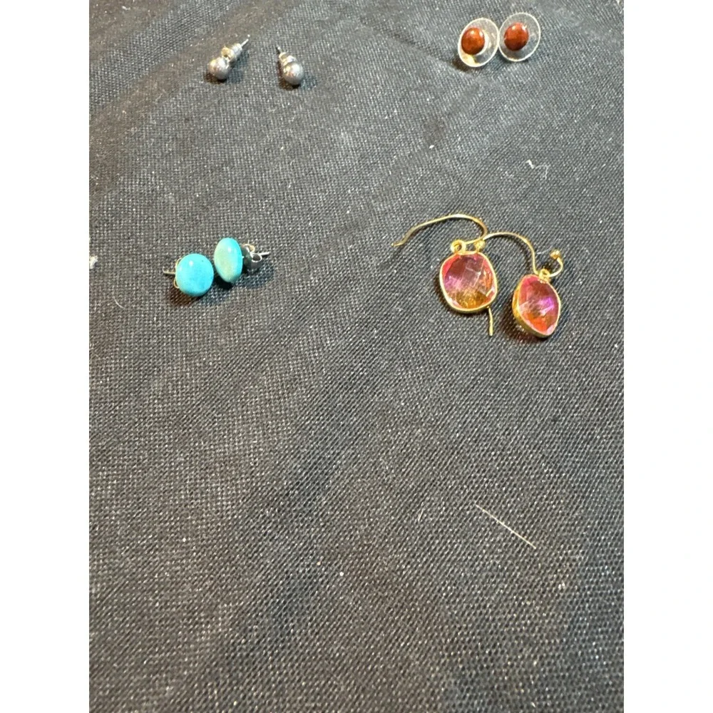 Assorted Fashion Earrings Set Sparkle Rhinestone Gemstone Drop‎ Studs